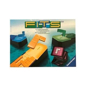 FITS A Fill in the Spaces Game Reiner Knizia Ravensburger Vintage 2009 Complete